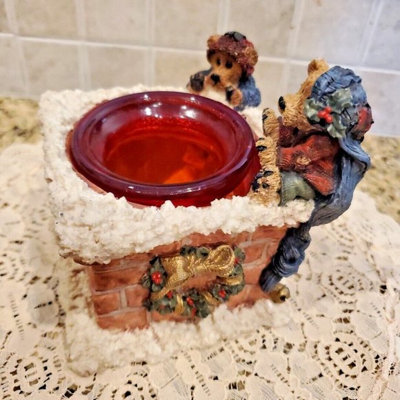 Boyds Bears & Friends Elgin Elliot Elves Toasty Warm Figurine Style 2771 Votive - Picture 4 of 6